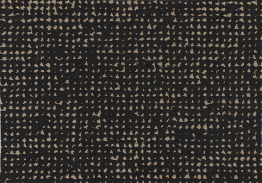 ohne Titel (Intermezzo II), Blatt 14 aus der Reihe von 19, 2015 – 14,8 x 21,1 cm - mit Rahmen 31 x 34 cm; Tusche auf kariertem Papier; Foto: Annette Kradisch