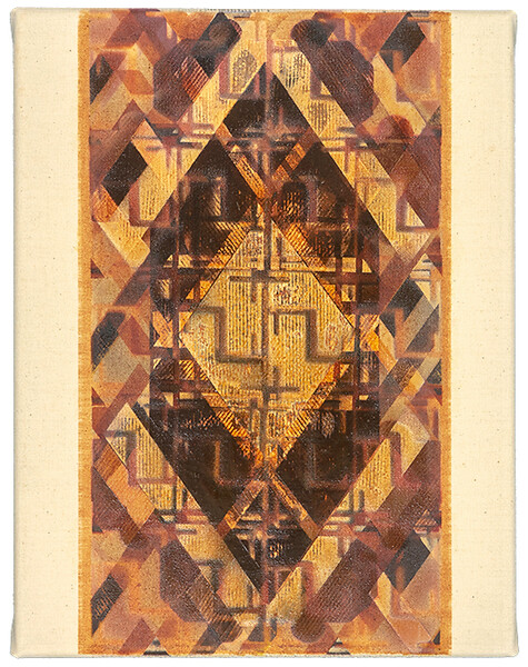 kleiner Teppich, 2020 – 31 x 24 cm; Öl und Acryl auf Baumwolle; Foto: Studio Jasmin Schmidt