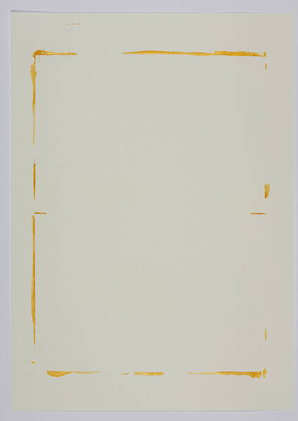ohne Titel (10), (Ableitung zu mea lux), 2021 &ndash; 29,7 x 21 cm, Tusche und Buntstift auf Papier; Foto Annette Kradisch