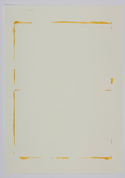 ohne Titel (10), (Ableitung zu mea lux), 2021 – 29,7 x 21 cm, Tusche und Buntstift auf Papier; Foto Annette Kradisch