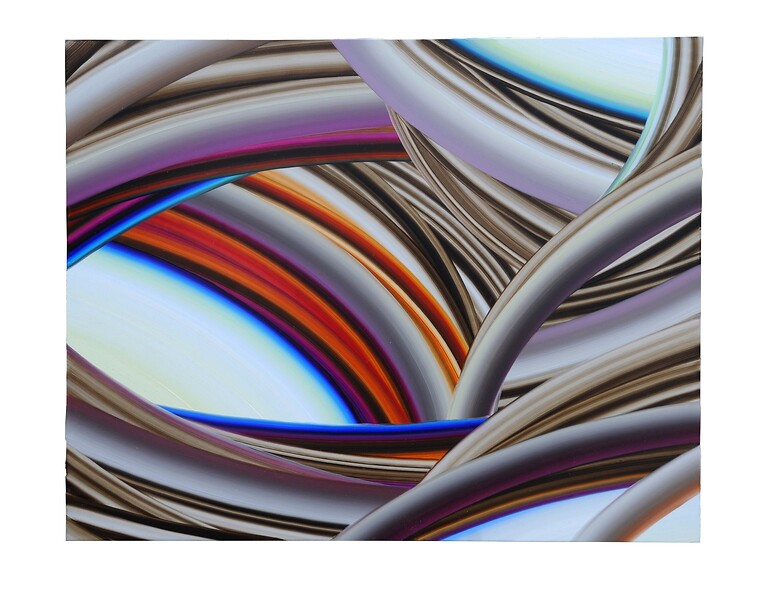 Gerhard  Mayer, EP224, 2026 &ndash; 34,3 x 43,4 cm; Öl auf Aluminium (Foto: Annette Kradisch)